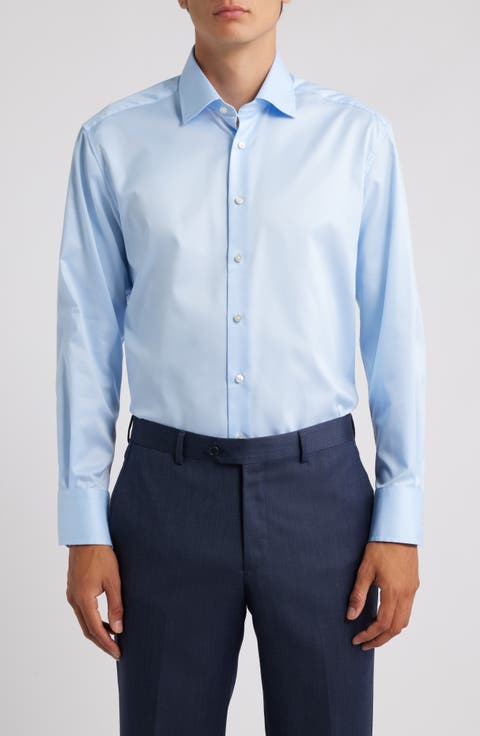 Luxury Modern Fit Non-Iron Dress Shirt