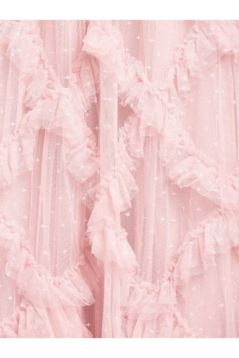 Genevieve Ruffle Short Sleeve Maxi Gown, Alternate, color, Ballerina Pink