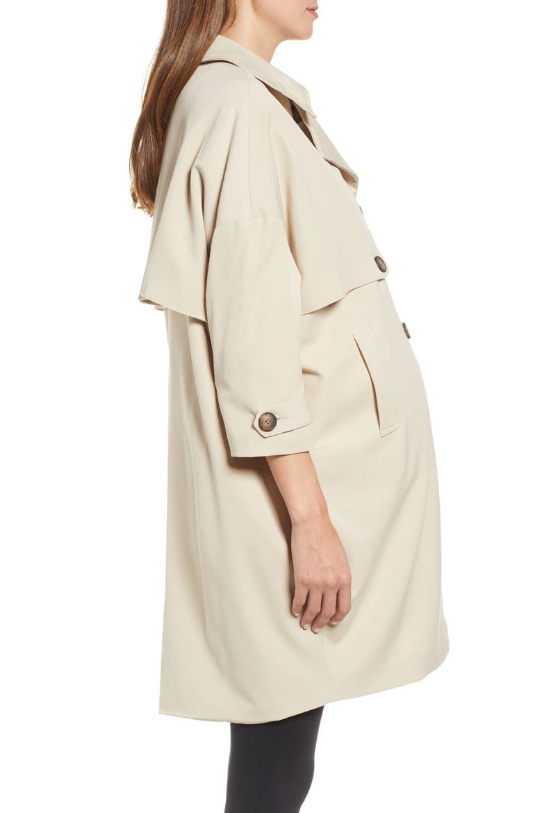 Trench Coat, Alternate, color, KHAKI
