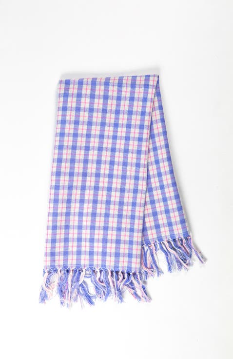 Handwoven Colorful Plaid Cotton Kitchen Towel
