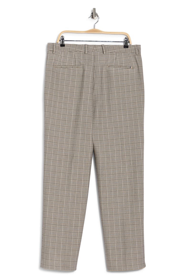 Peter Flat Front Stretch Dress Pants, Alternate, color, MEDIUM BEIGE