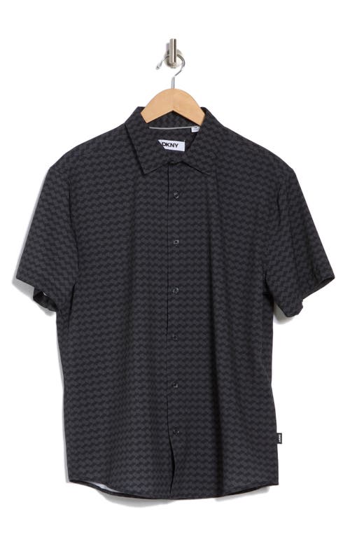Shop Dkny Sportswear Jameson Short Sleeve Button-up Shirt