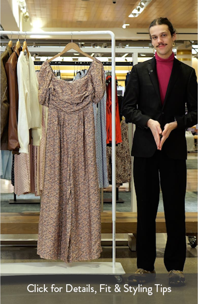 Jayda Puff Sleeve Wide Leg Jumpsuit, sales video thumbnail