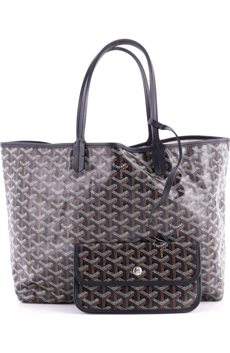 Pre-Owned Goyard Saint Louis Tote Coated Canvas PM, Alternate, color, Black
