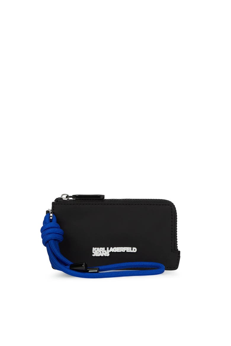 Nylon Cord Card Holder, Main, color, Black