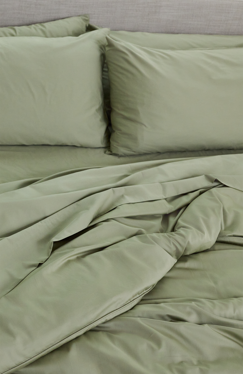 Slumber Cloud Performance Cotton Duvet Cover In Green