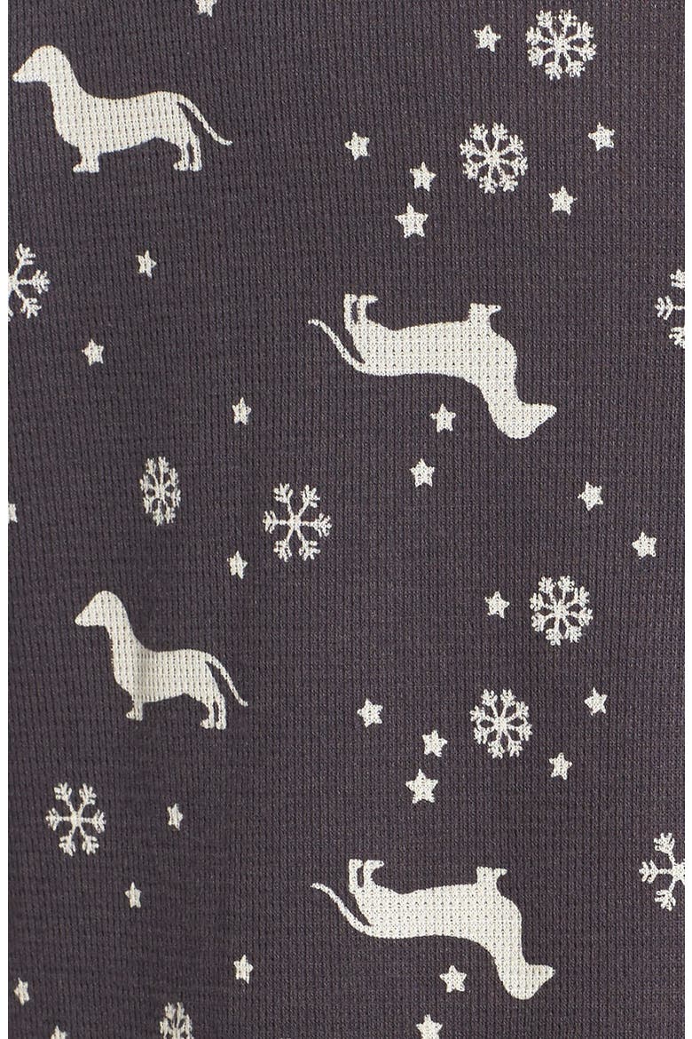 Long Sleeve Thermal Tee, Alternate, color, GREY METEOR DACHSHUNDS