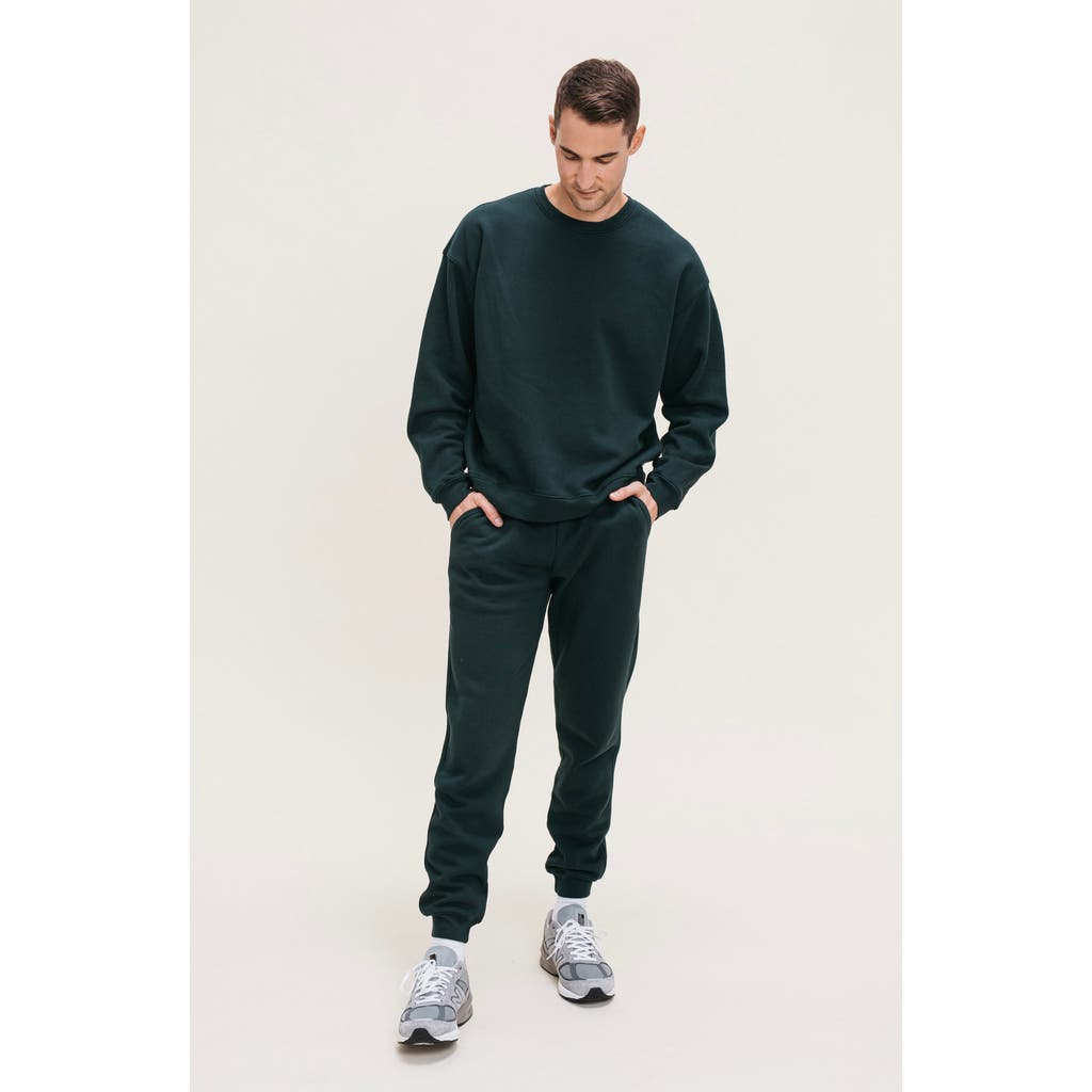 Ocio Organic Cotton Teddy Everywhere Jogger In Green