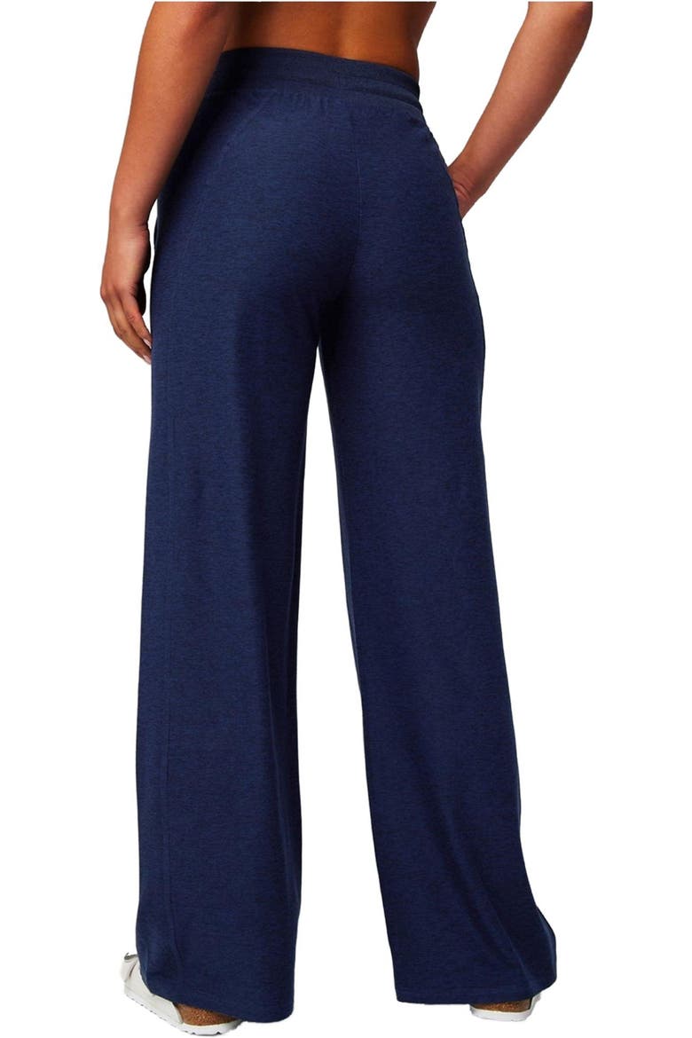Women's Cloud Jersey Wide Leg Pant, Alternate, color, Deep Navy Heather
