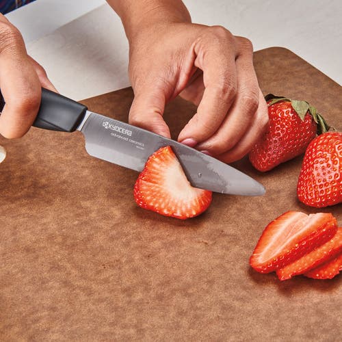 Kyocera Innovationblack 4.5-inch Ceramic Kitchen Utility Knife In Black