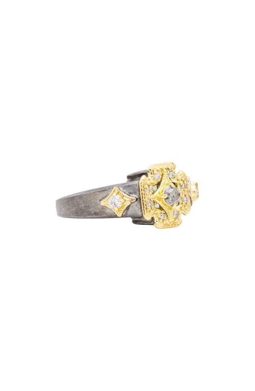 Armenta Two-tone Sapphire Ring In Silver/gold