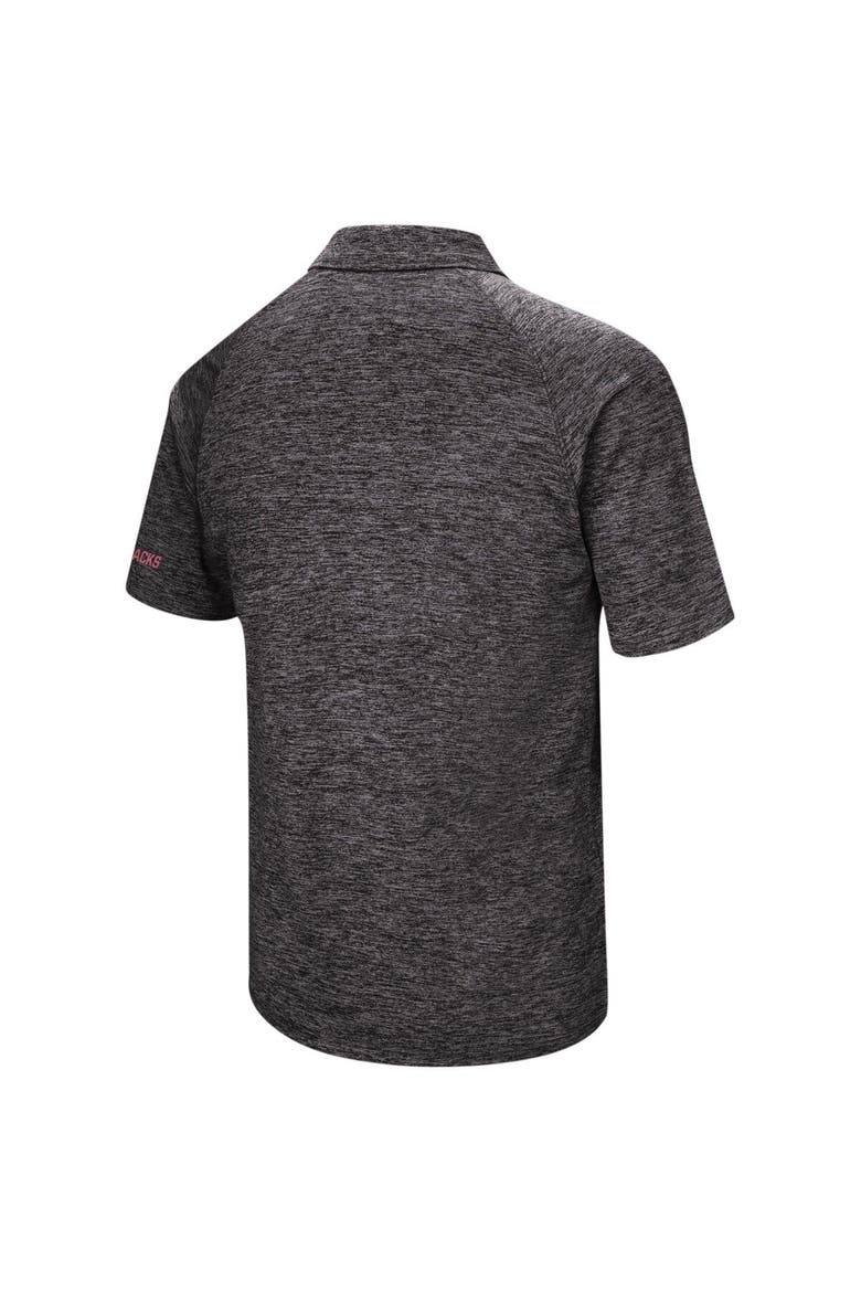 Men's Colosseum Black Arkansas Razorbacks Big & Tall Down Swing Polo, Alternate, color, Black