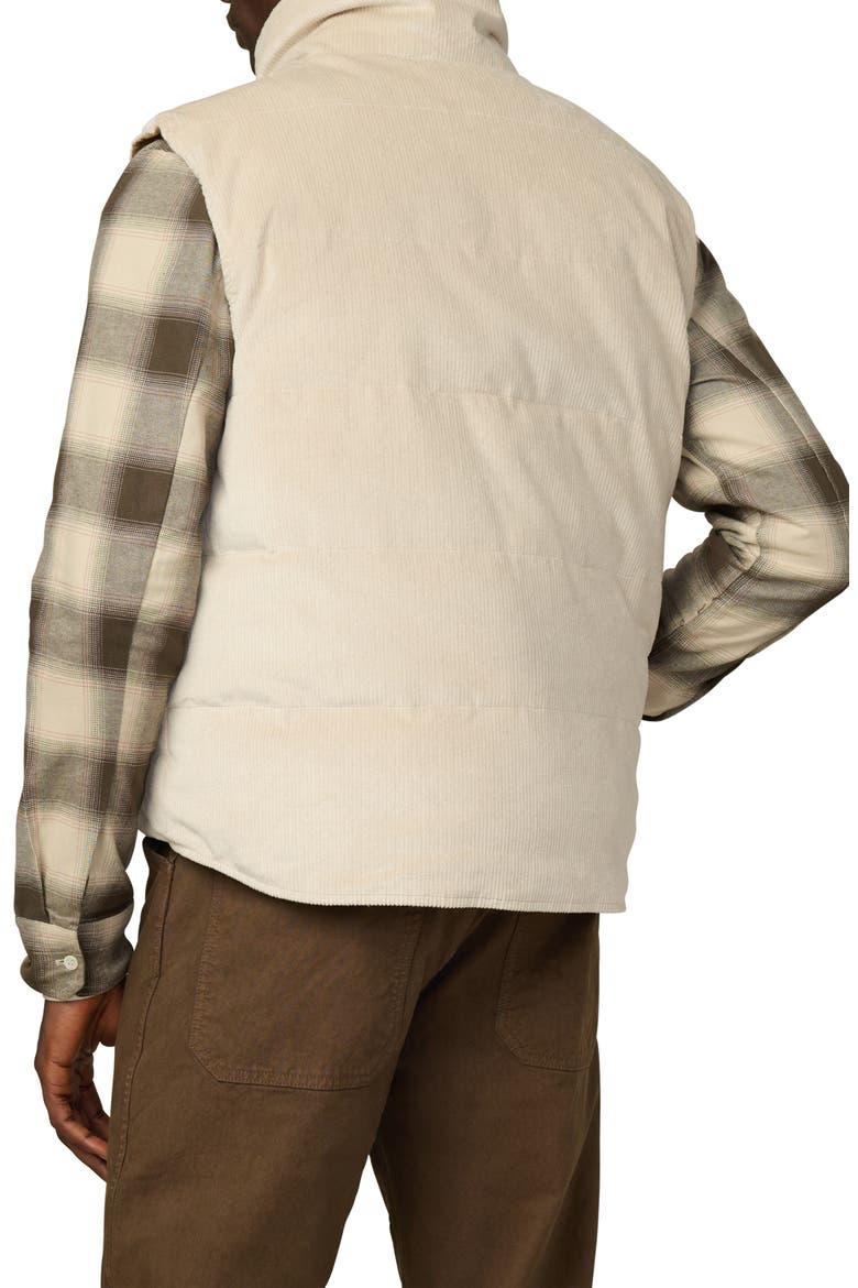 Reversible Corduroy Puffer Vest, Alternate, color, WINTER SAND