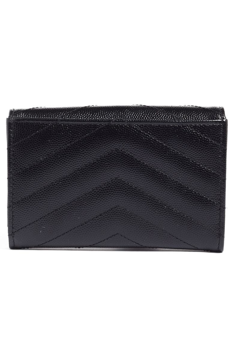 Saint Laurent Small Monogram Leather French Wallet, Alternate, color,