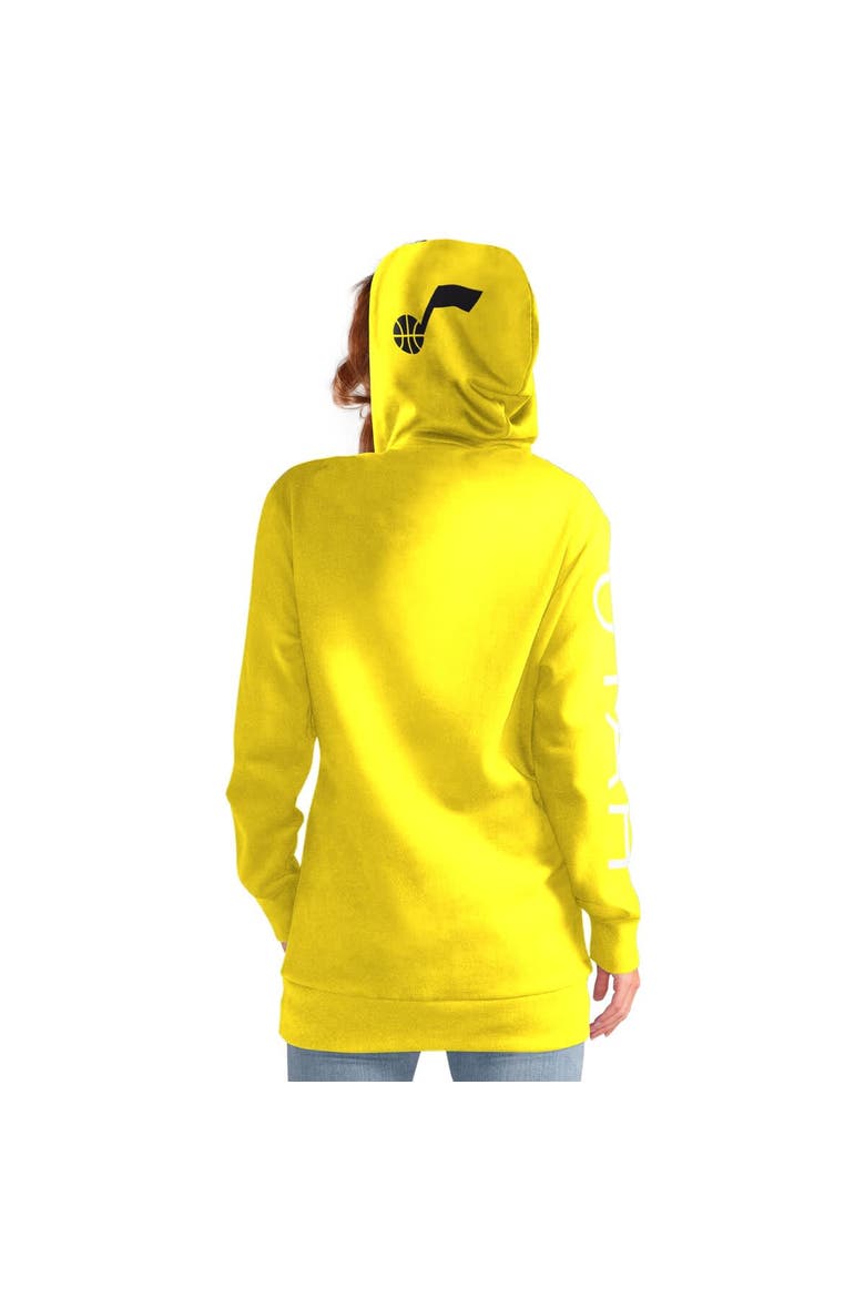 Women's G-III 4Her by Carl Banks Gold Utah Jazz Base Coach Pullover Hoodie, Alternate, color, Gold