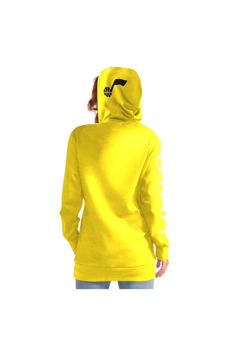 G-III 4HER BY CARL BANKS Women's G-III 4Her by Carl Banks Gold Utah Jazz Base Coach Pullover Hoodie, Alternate, color, Gold