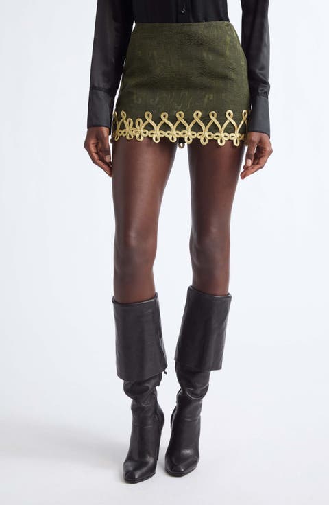 Chi Jacquard Miniskirt