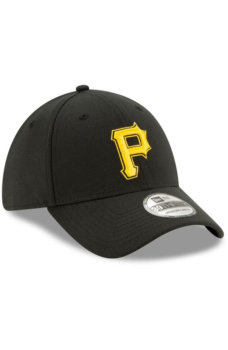 New Era Men's New Era Black Pittsburgh Pirates Alternate 2 Team Classic 39THIRTY Flex Hat, Alternate, color, 