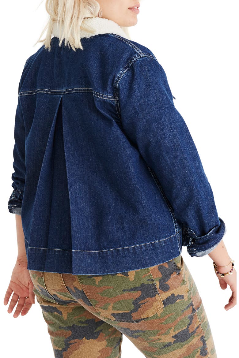 Denim Northward Crop Army Jacket, Alternate, color, EDGAR