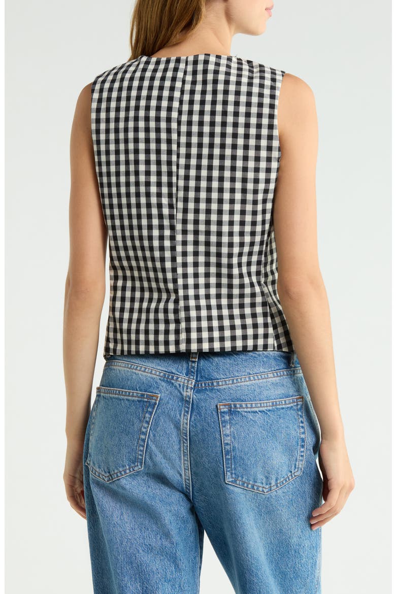 Gingham Vest, Alternate, color, BLACK GINGHAM