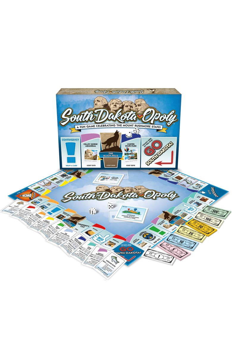 Late for the Sky South Dakotaopoly Monopoly Board Game, Alternate, color, Multicolored