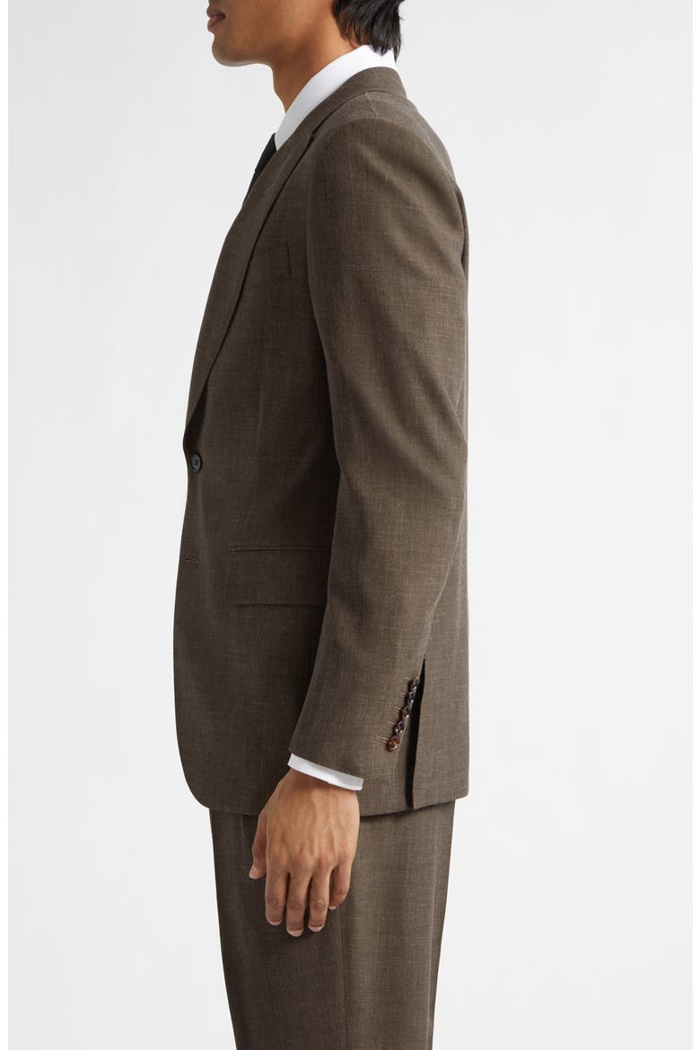 Fresco Mohair, Wool & Linen Blend Blazer, Alternate, color, KHAKI BROWN