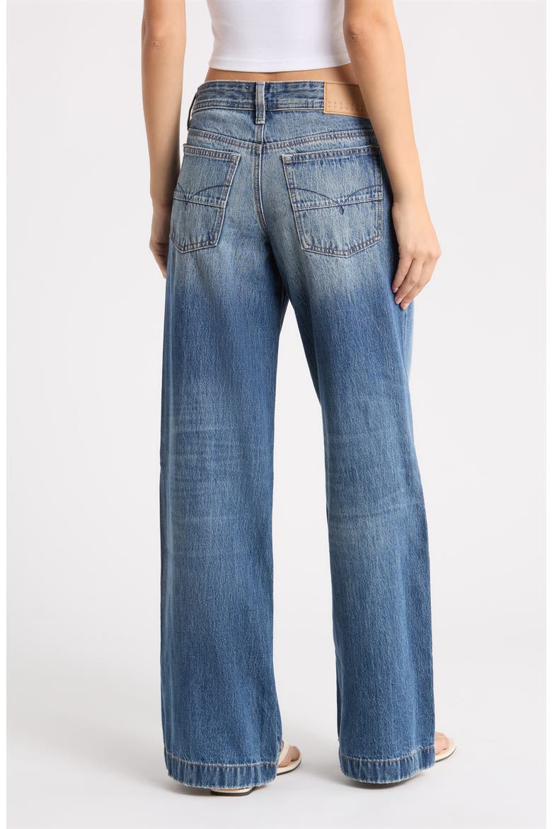 Kaia Ultimate Low Rise Wide Leg Jeans, Alternate, color, MEDIUM INDIGO