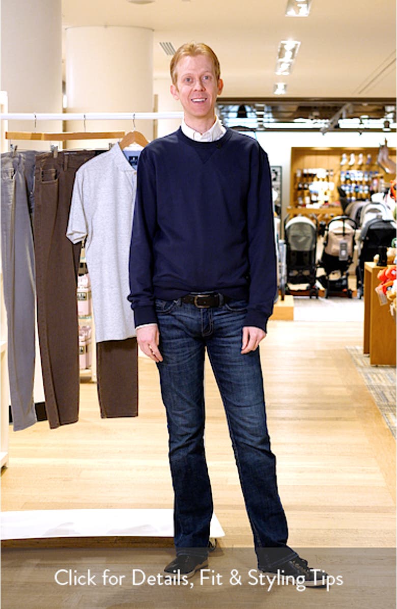 Blake Cotton French Terry Crewneck Sweatshirt, sales video thumbnail