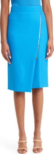 スカート BOSS Woman Skirt Blue 50521075 497 Boss Outlet: Skirt woman - Blue | Boss skirt 50521075 online
