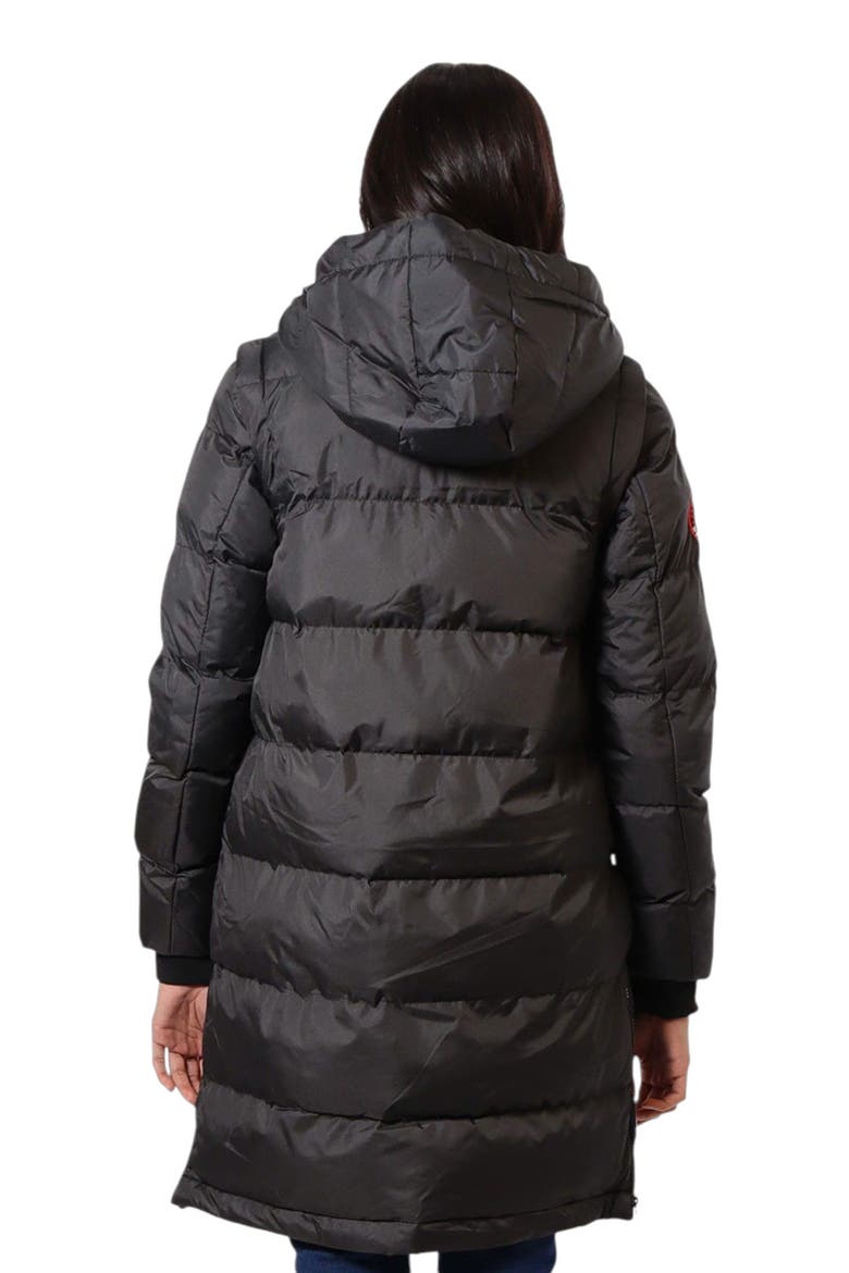 Women's Long Heavyweight 2 in 1 Puffer Jacket and Vest, Alternate, color, BLACK