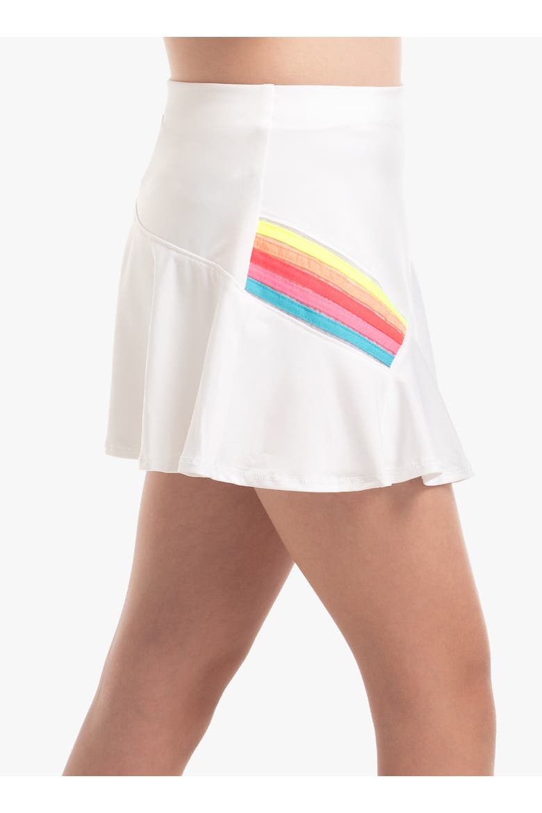 Prisma Stripe Skirt, Alternate, color, Rainbow