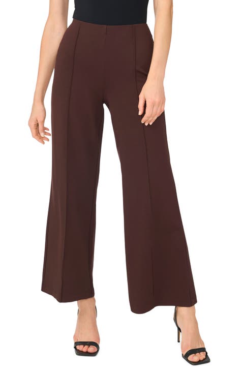 Seam Front Ponte Wide Leg Pants