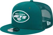 New Era Men's New Era Green New York Jets Main Trucker 9FIFTY Snapback Hat