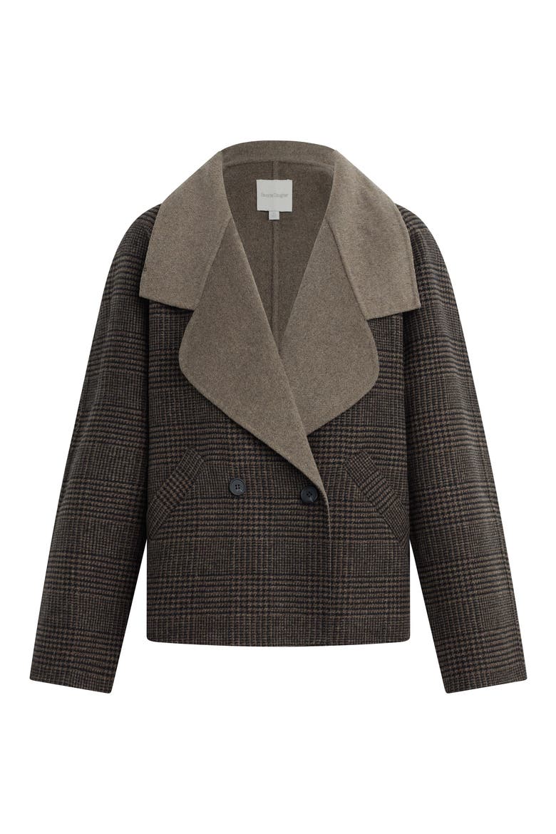 Cameron Houndstooth Coat, Alternate, color, GANACHE HOUNDSTOOTH
