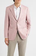 Peter Millar Hyperlight Soft Light Pink Mélange Silk & Linen Blend Sport Coat