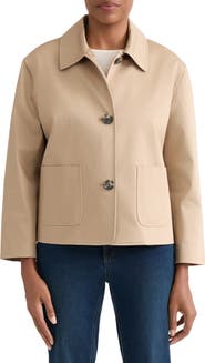Jones New York Patch Pocket Cotton Blend Jacket