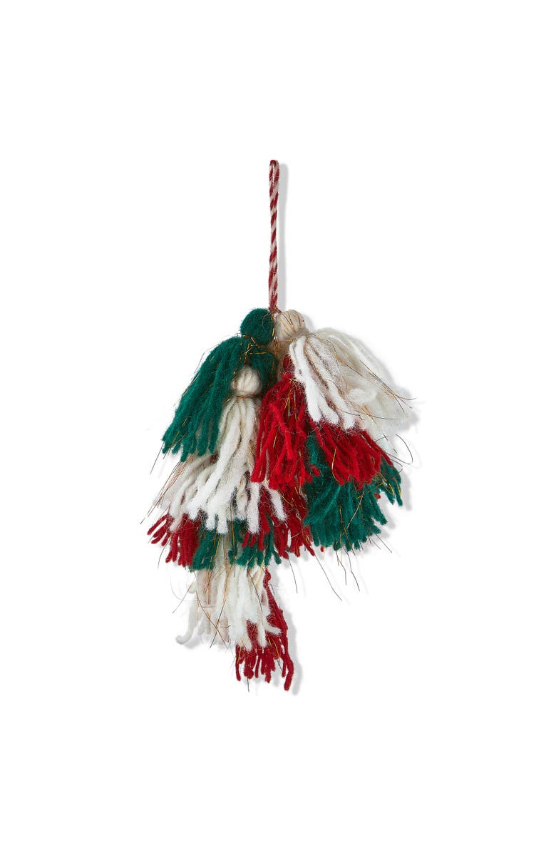 tag Multicolor Wool Tassel Swag Tree Ornaments Botanical Decor, Main, color, Multicolored