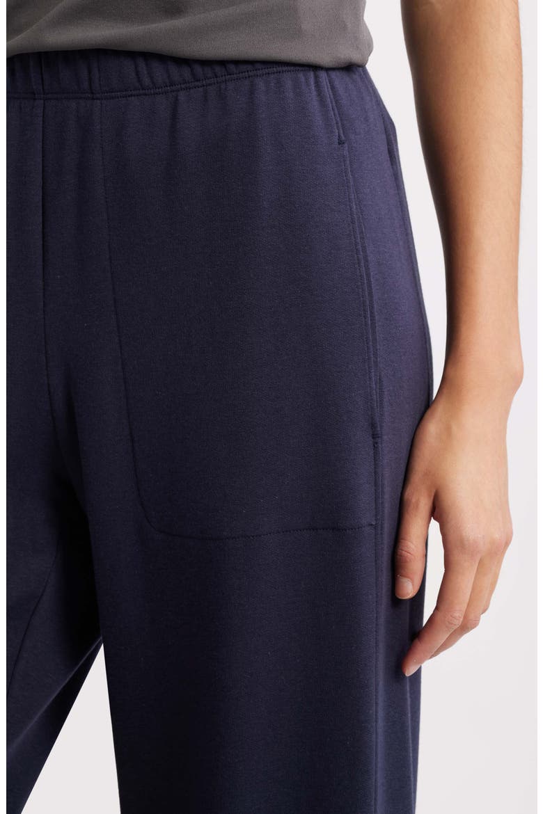 Slit Hem Straight Leg Pants, Alternate, color, INK