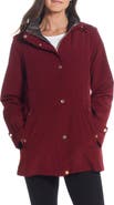 Gallery Water Resistant Zip Front Rain Jacket