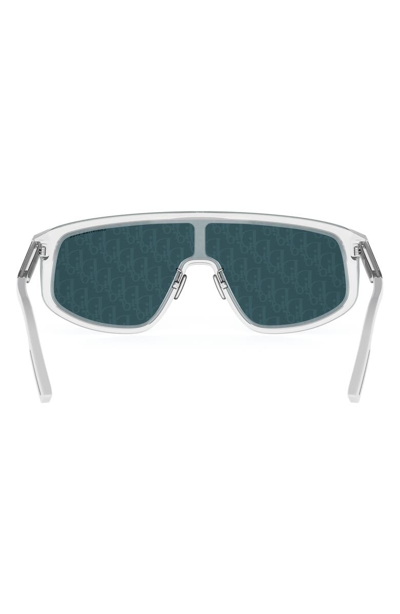 DIOR Tag M1U 134.2 Mirrored Mask Sunglasses, Alternate, color, Crystal/ Other / Blue Mirror