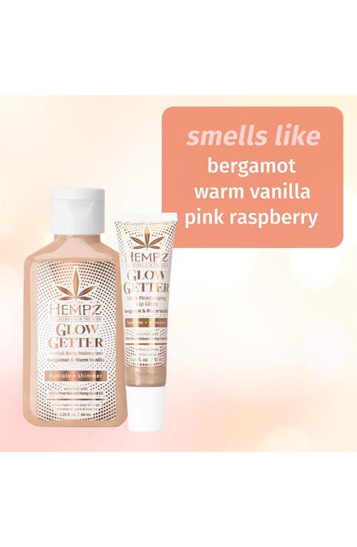 Hempz Glow Getter Body Care Set In Transparent