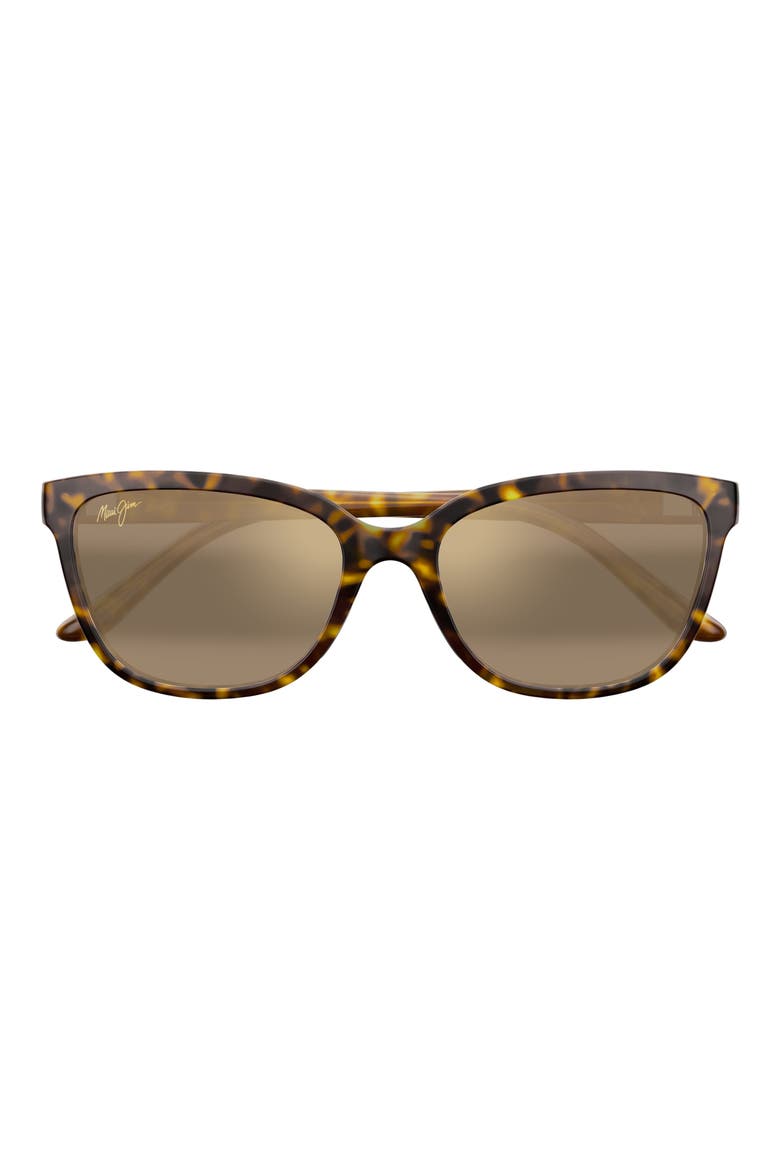 Honi 54mm PolarizedPlus2® Cat Eye Sunglasses, Main, color, BROWN/ HCL BRONZE