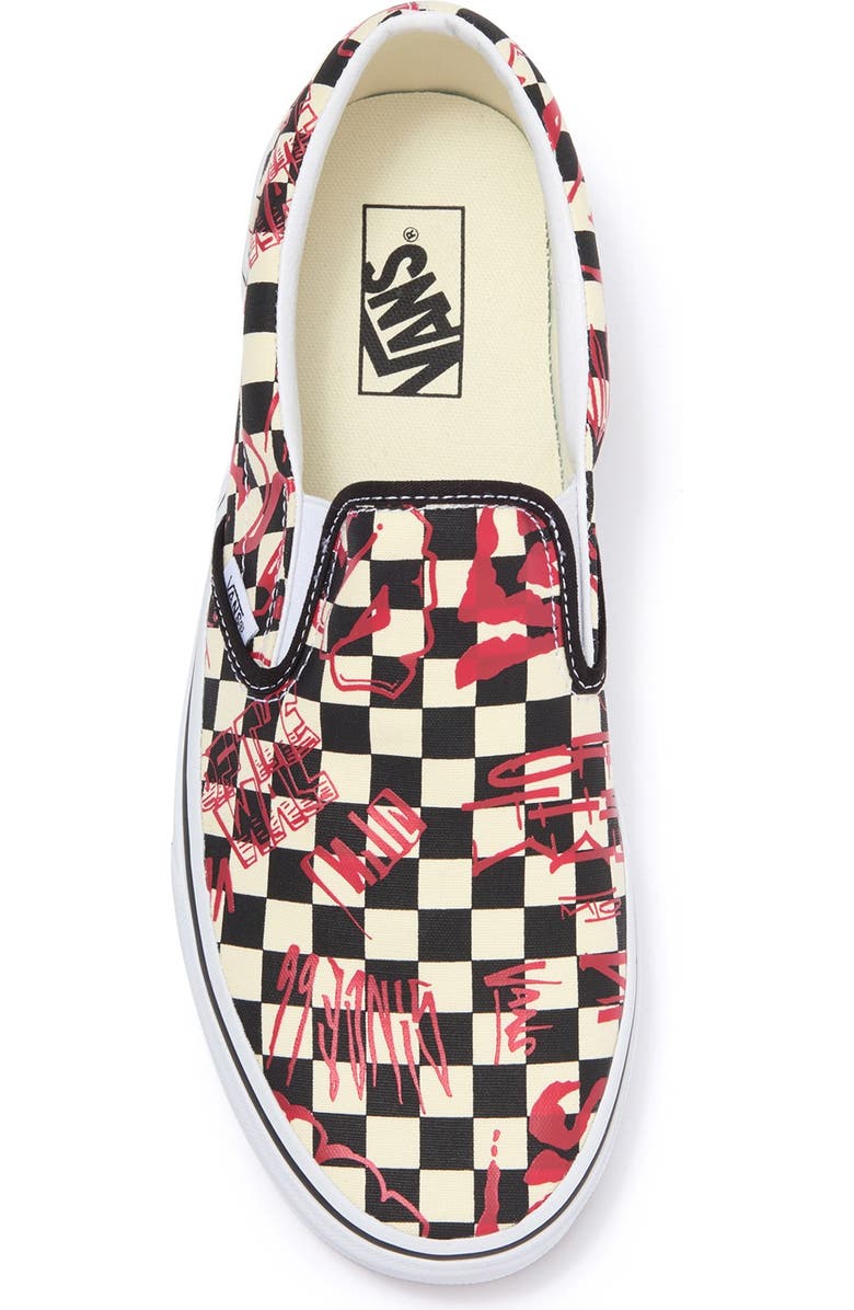 Vans Check Print Crew Classic Crew Slip-On Sneaker, Alternate, color,