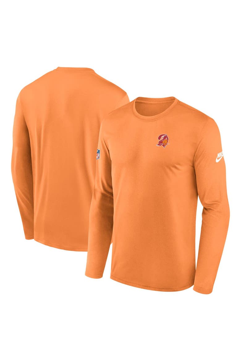 Men's Nike Orange Tampa Bay Buccaneers Legend Small Logo Performance Long Sleeve T-Shirt, Main, color, Orange