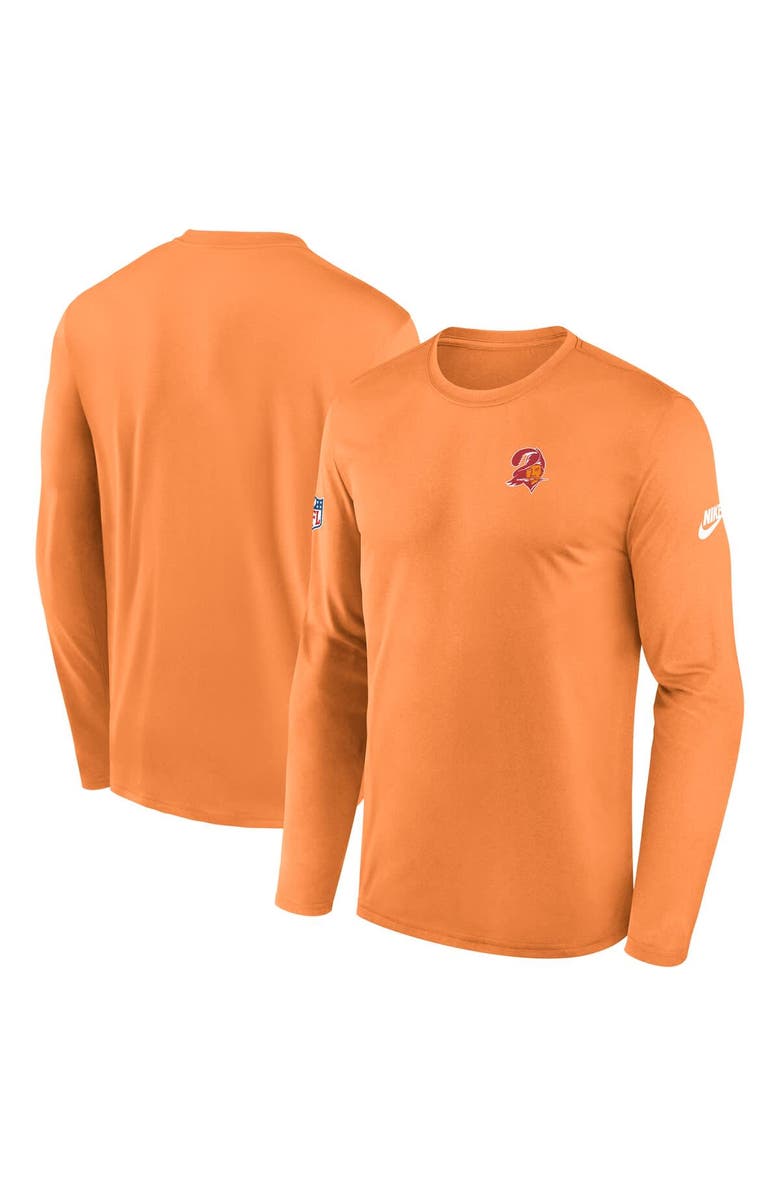 Nike Men's Nike Orange Tampa Bay Buccaneers Legend Small Logo Performance Long Sleeve T-Shirt, Main, color, Orange