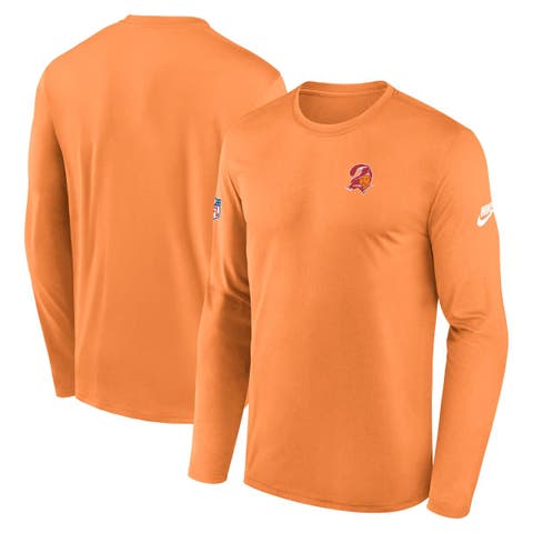 Men's Nike Orange Tampa Bay Buccaneers Legend Small Logo Performance Long Sleeve T-Shirt
