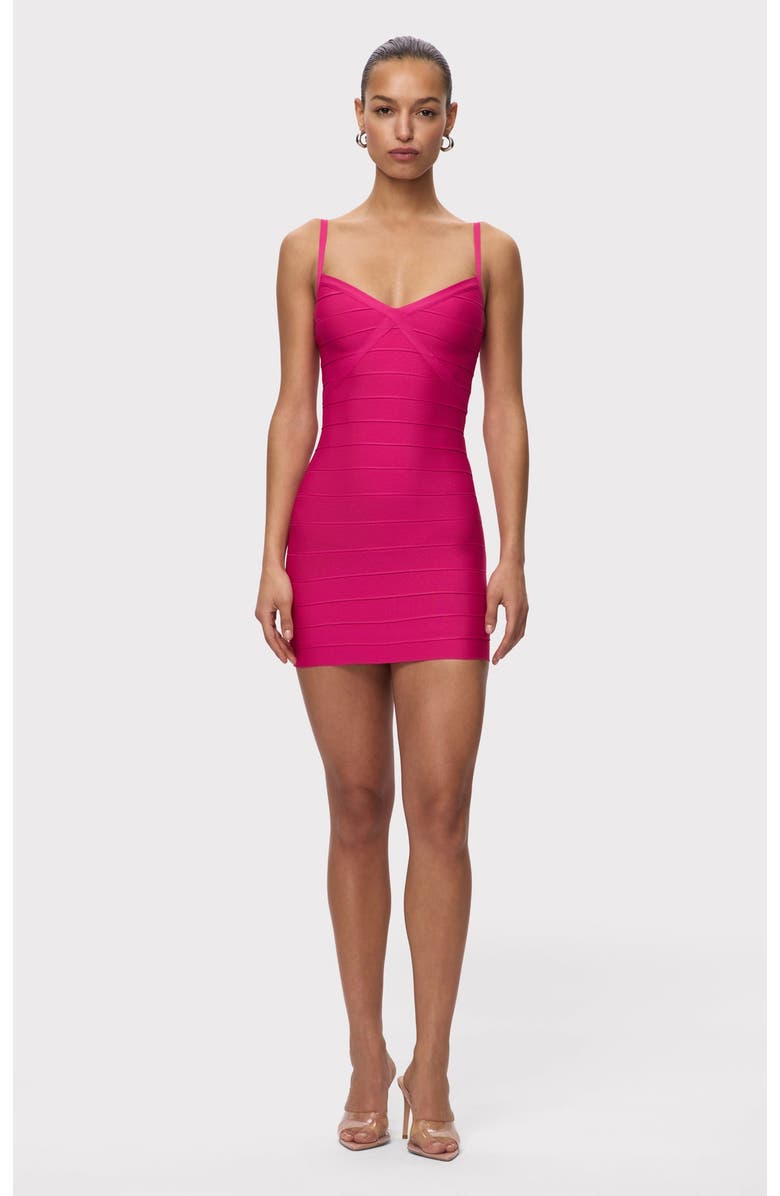 Herve Leger The After Party Dress, Alternate, color, Punch