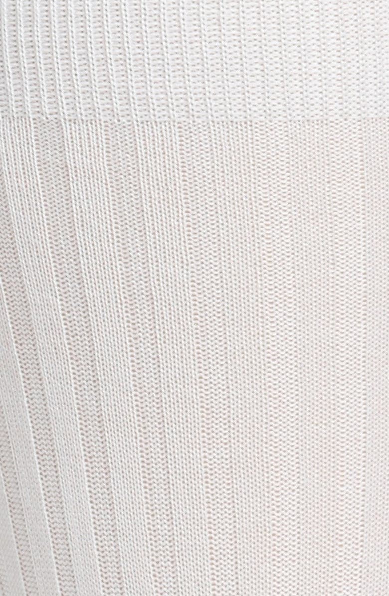 Pantherella Cotton Blend Mid Calf Dress Socks, Alternate, color, White