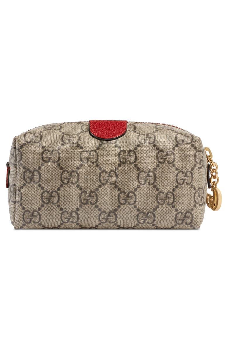 Gucci Mini Ophidia Canvas Cosmetics Pouch, Alternate, color, 