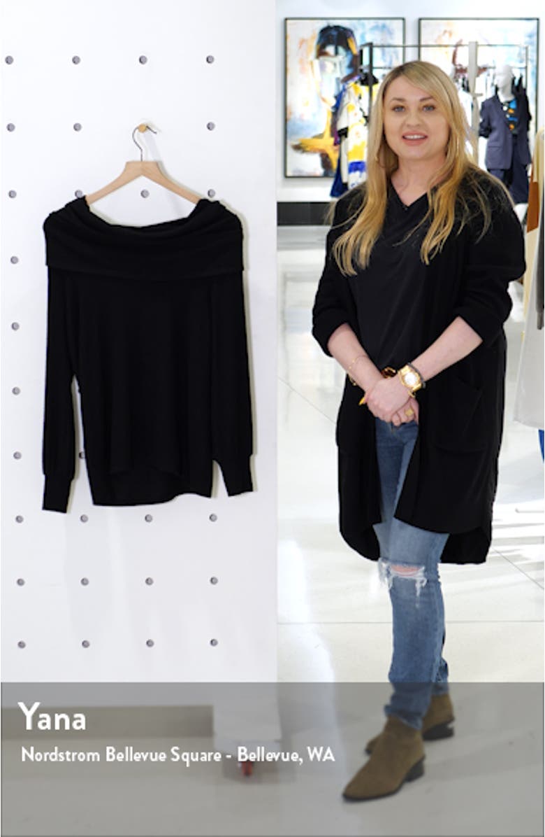 Gibson Cozy Fleece Convertible Neck Sweatshirt, sales video thumbnail